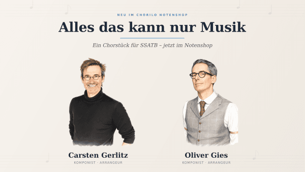 Carsten Gerlitz & Oliver Gies: 'Alles das kann nur Musik' in the Chorilo Sheet Music Shop