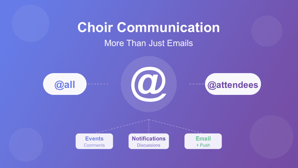 Choir Communication: More Than Just Emails