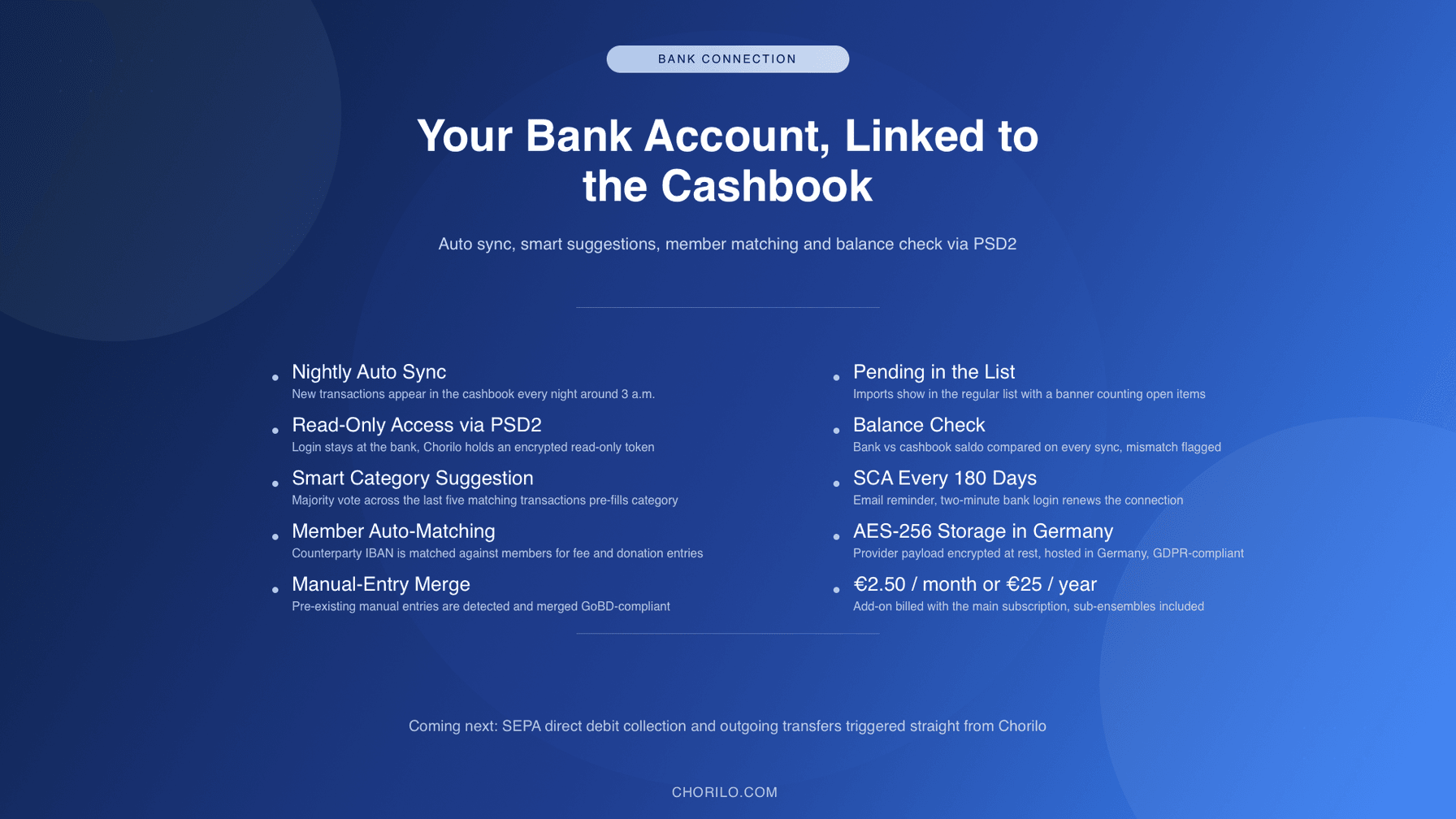 Bank Connection in the Cashbook: Automatic Sync, Member Recognition and Balance Check