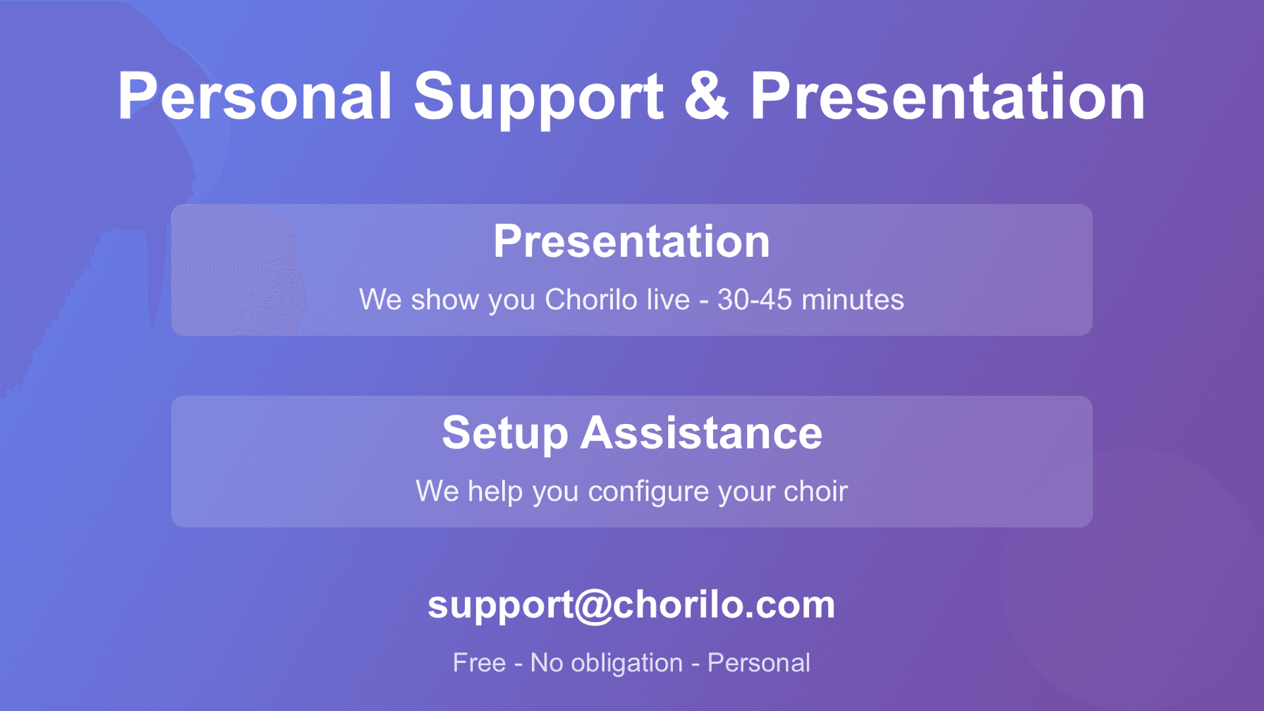 Personal Presentation and Setup: We Help You Get Started