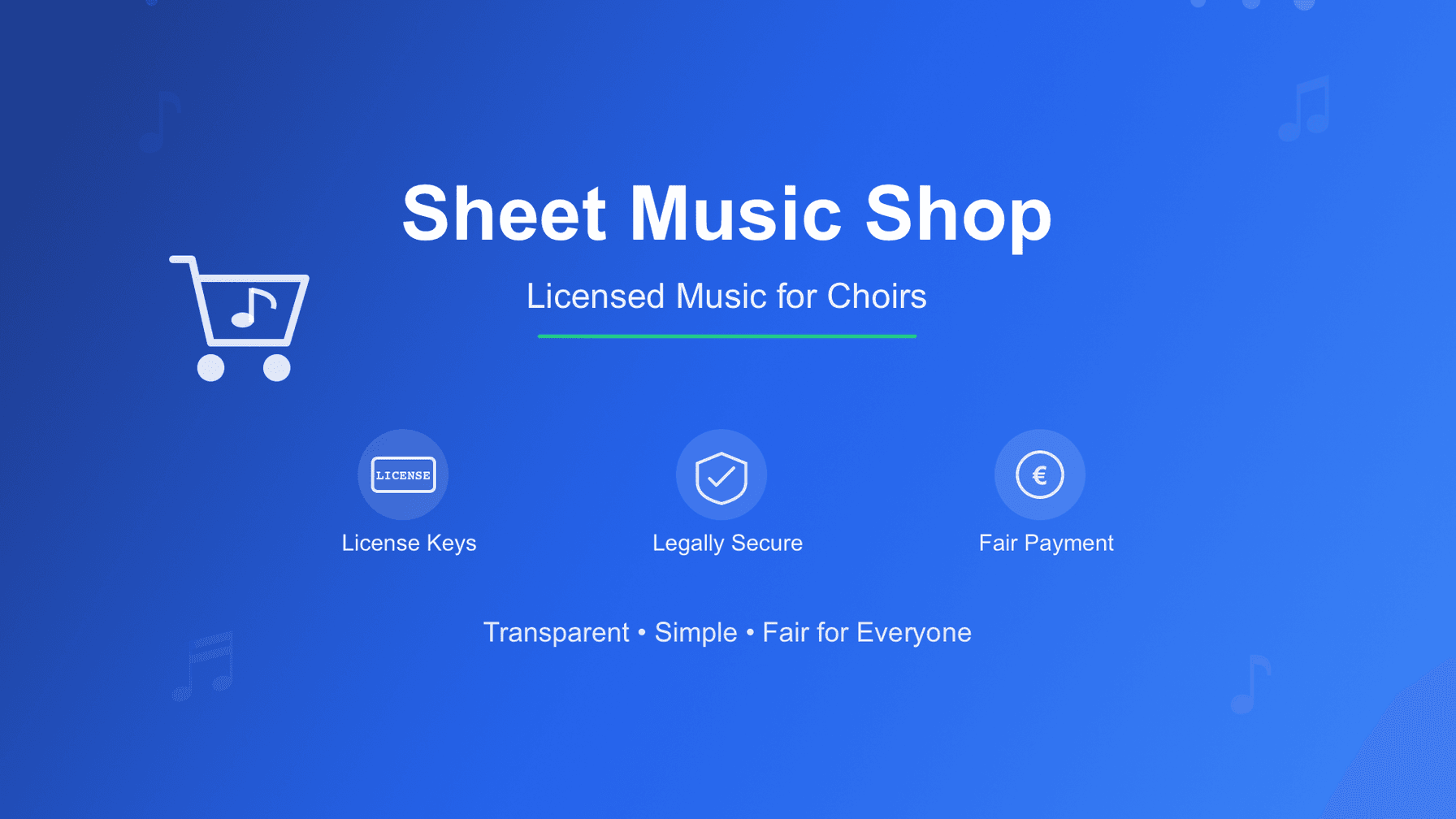 The Chorilo Sheet Music Shop: Licensed Music for Choirs